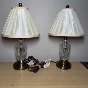 Dale Tiffany Lincolndale Crystal Accent Lamps Crystal Collection GT70421 Set Of2